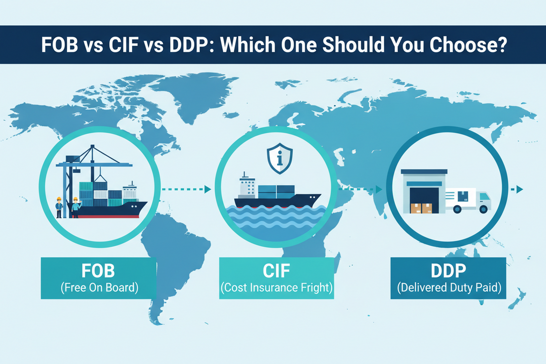 FOB vs CIF vs DDP: Which One Should You Choose?